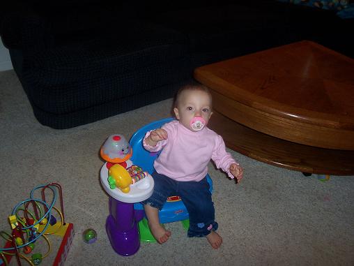 My daughter sitting in her Chair